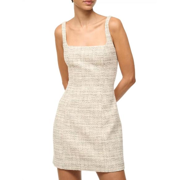 STAUD Dresses & Skirts - NEW STAUD edie mini dress in ivory multi